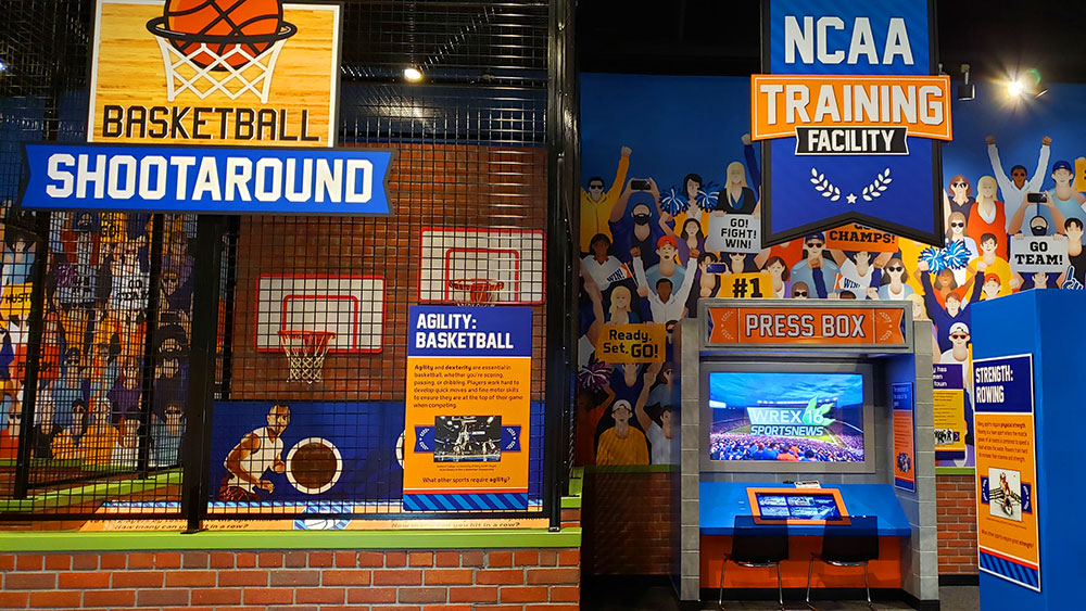 NCAA Sports Legends Training Facility inside The World of Sport at The Children's Museum of Indianapolis