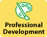 Graphic button for professional development