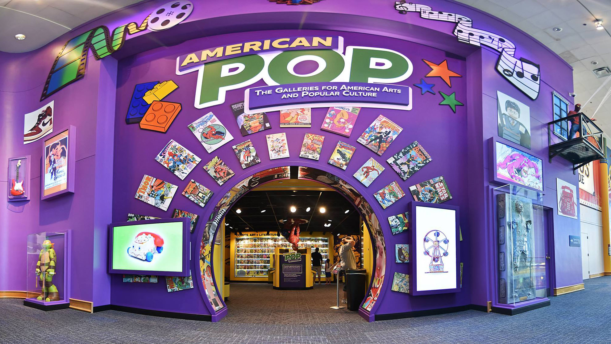 Entrance to the American POP exhibit.