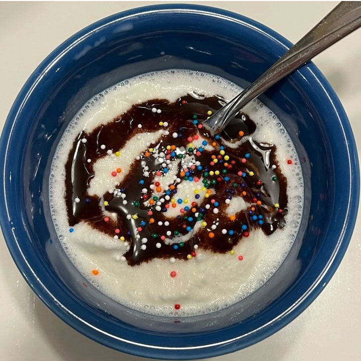 Bowl of ice cream.