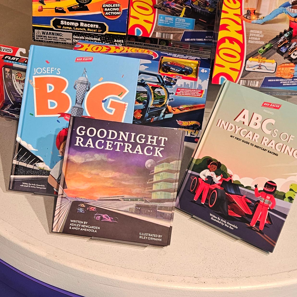 Josef and Ashley Newgarden's books on display in The Museum Store.