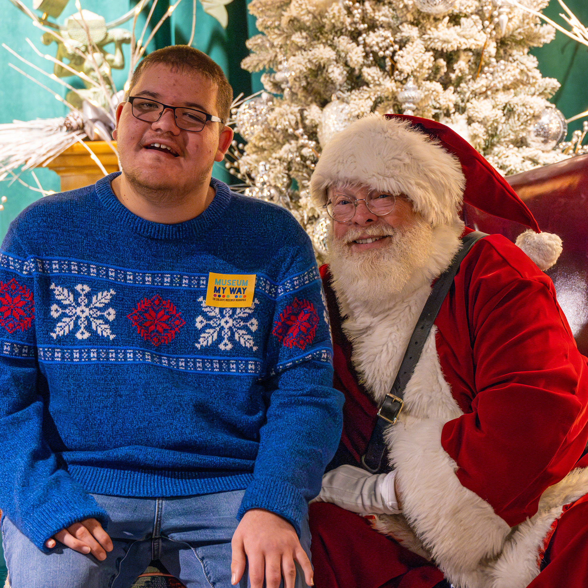 Santa Larry and guest.