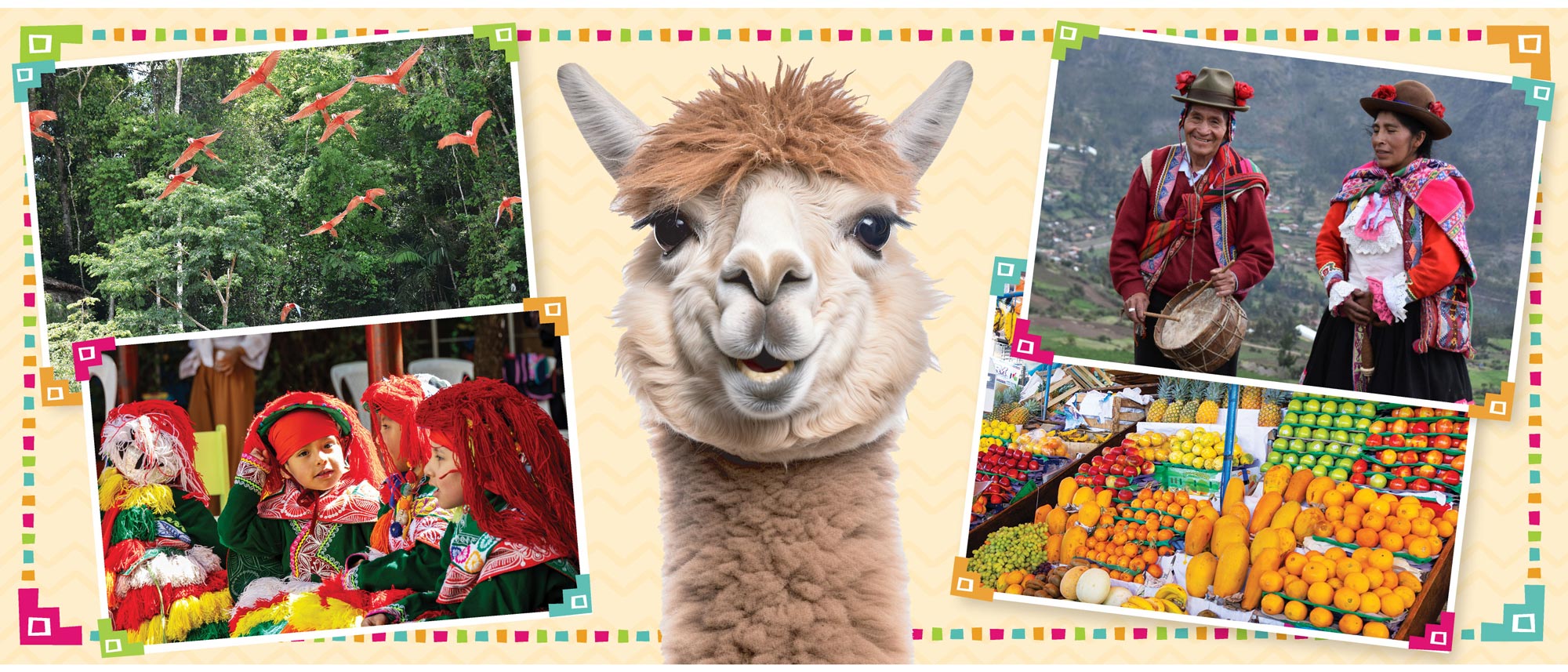 Artist's concept of the new Take Me There: Peru entry.