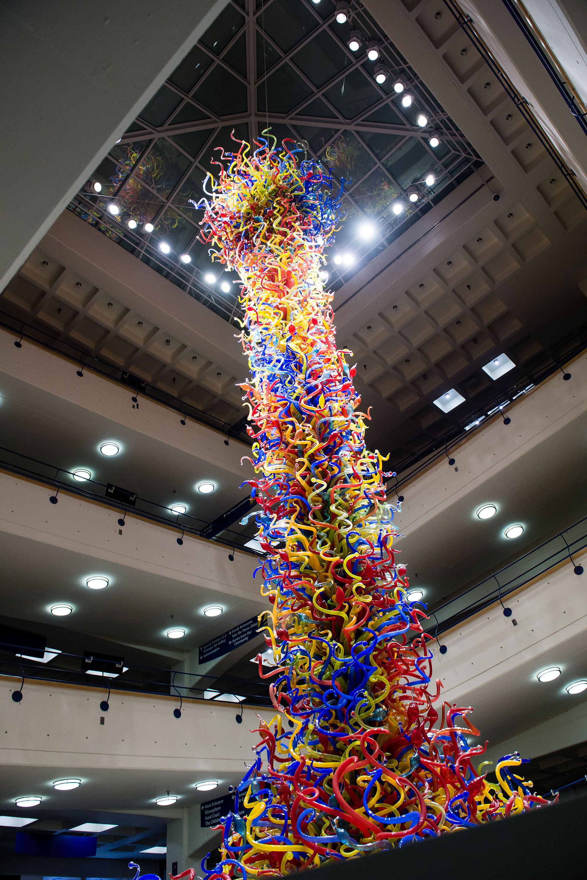 Chihuly Fireworks of Glass sculpture.