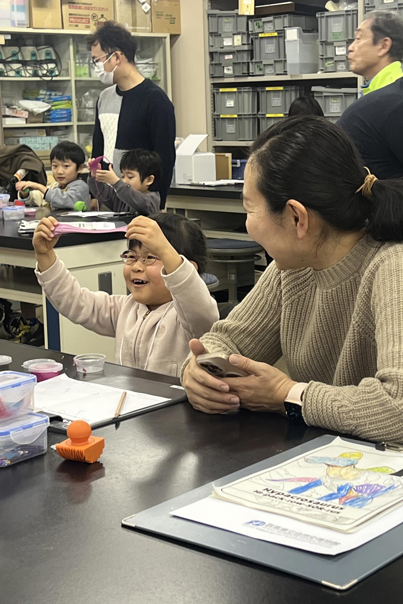 Create-A-Saurus participants.