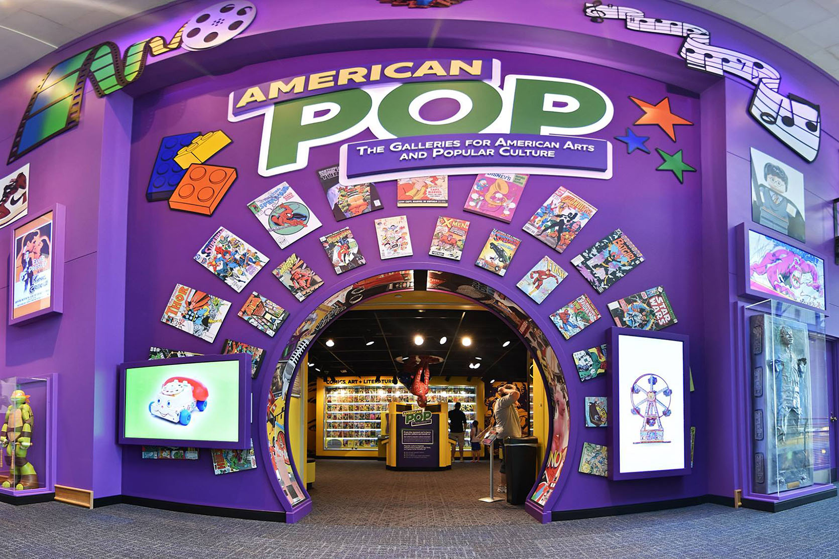 Entrance to American POP exhibit