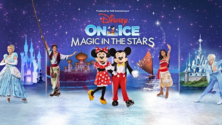 Produced by Feld Entertainment Disney On Ice Magic in the Stars logo