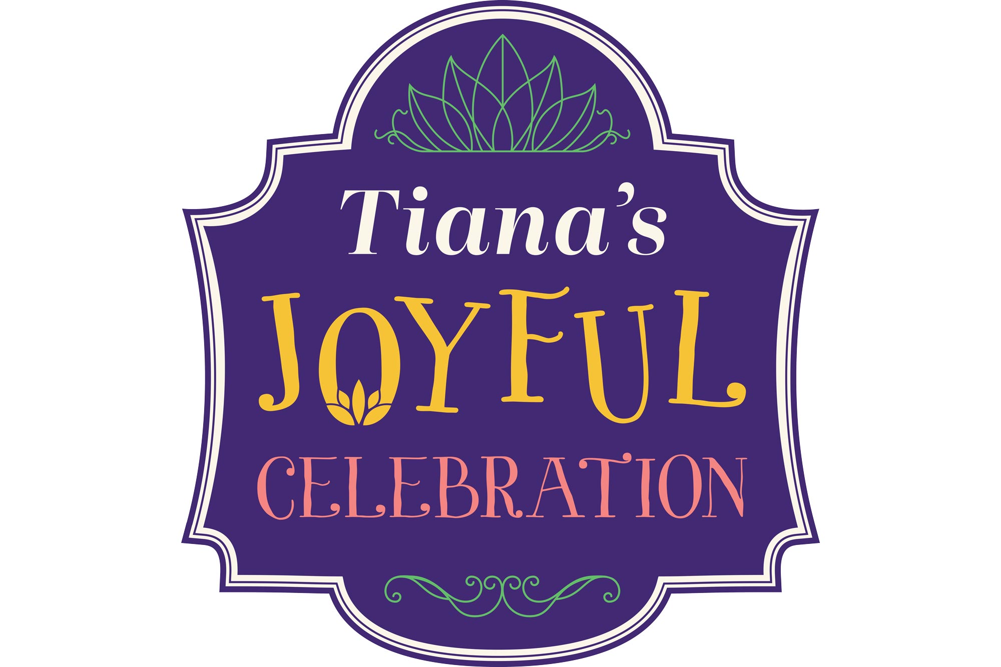 Tiana's Joyful Celebration logo.