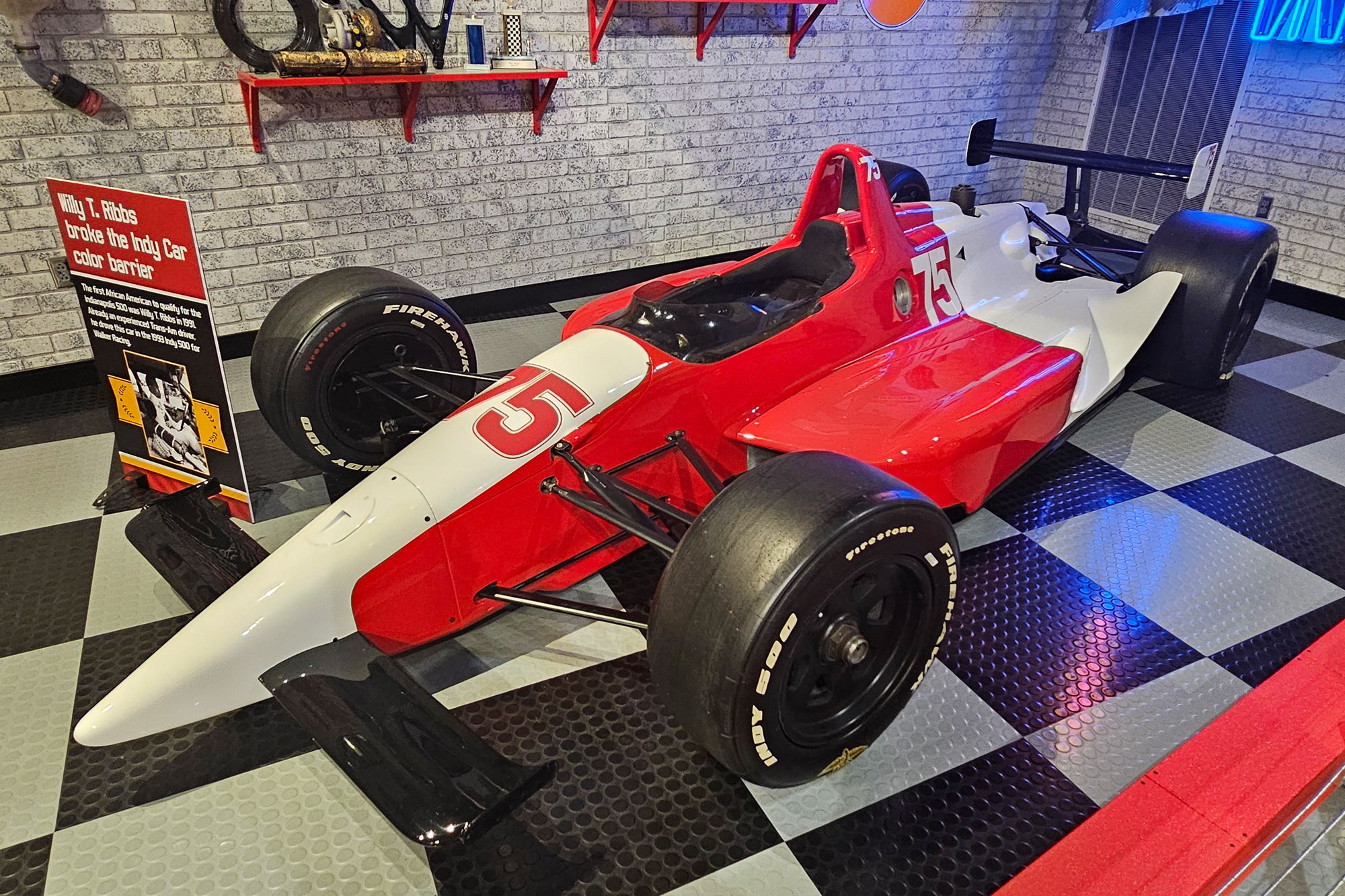 The race car Willy T. Ribbs drove in the 1991 and 1993 Indianapolis 500.