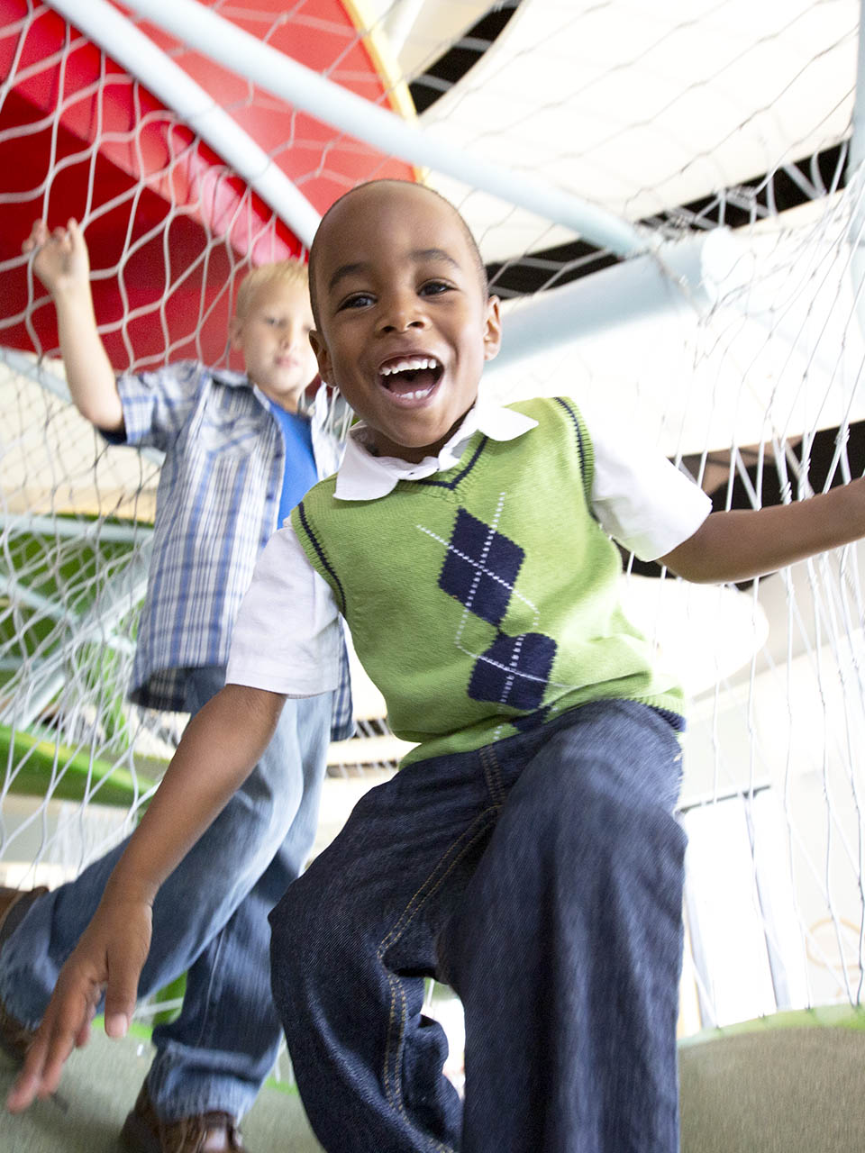 Child smiling.