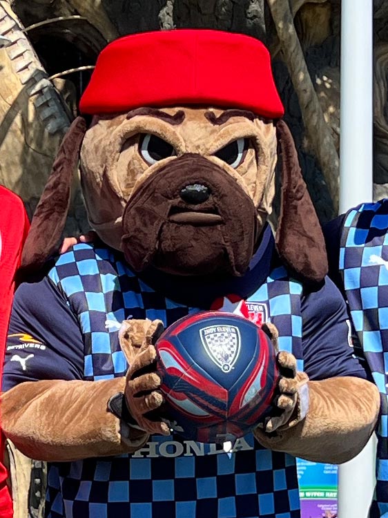 Indy Eleven mascot, Zeke.