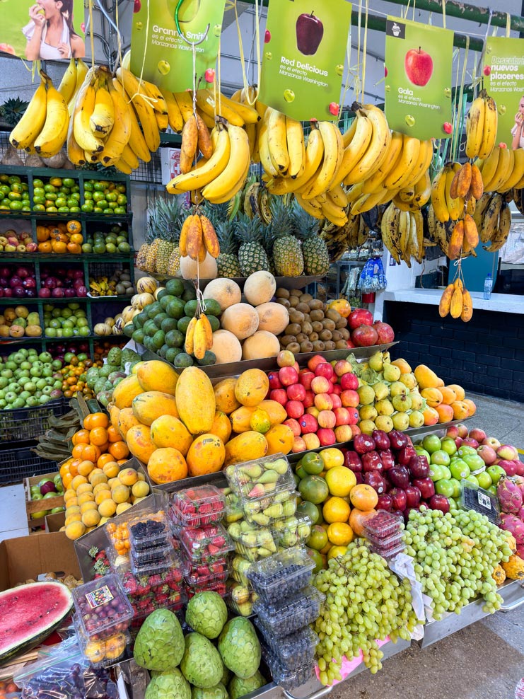 Fruit in a Peruvian marketplace.