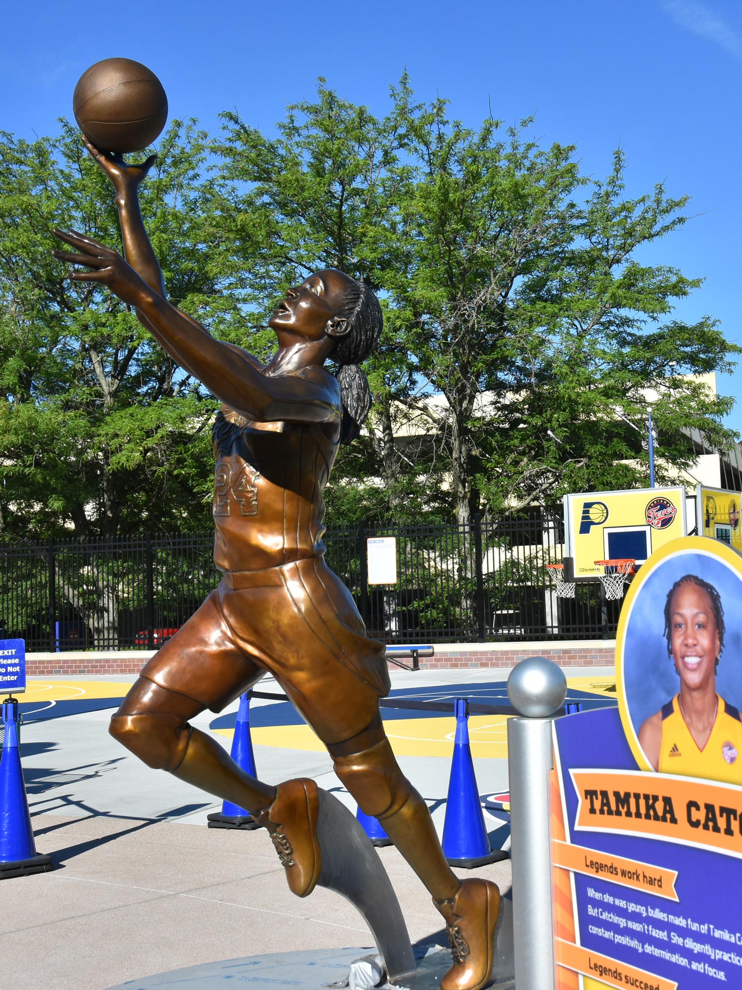 Statue of Tamika Catchings.