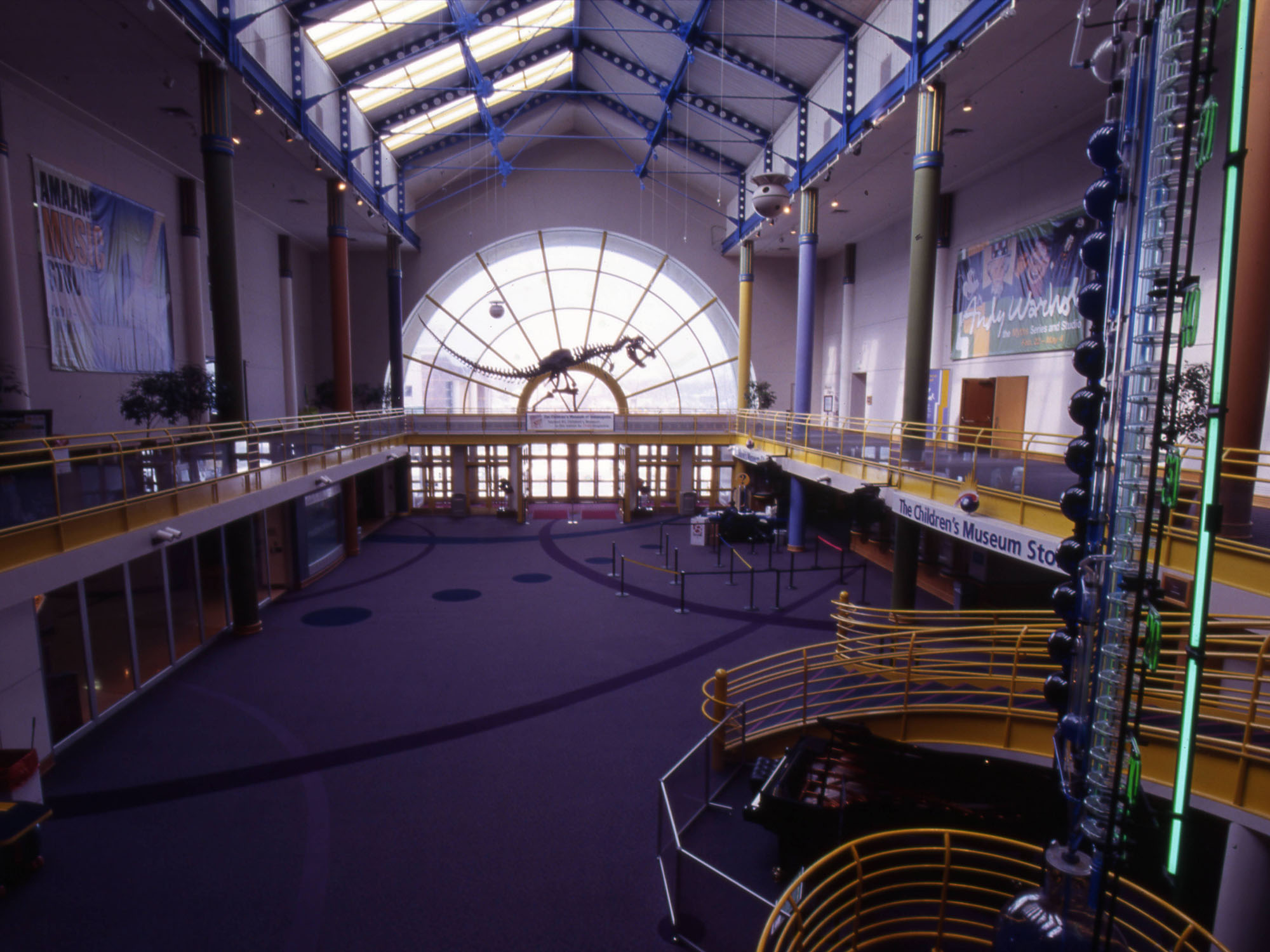 Archive photo of Sunburst Atrium under construction.