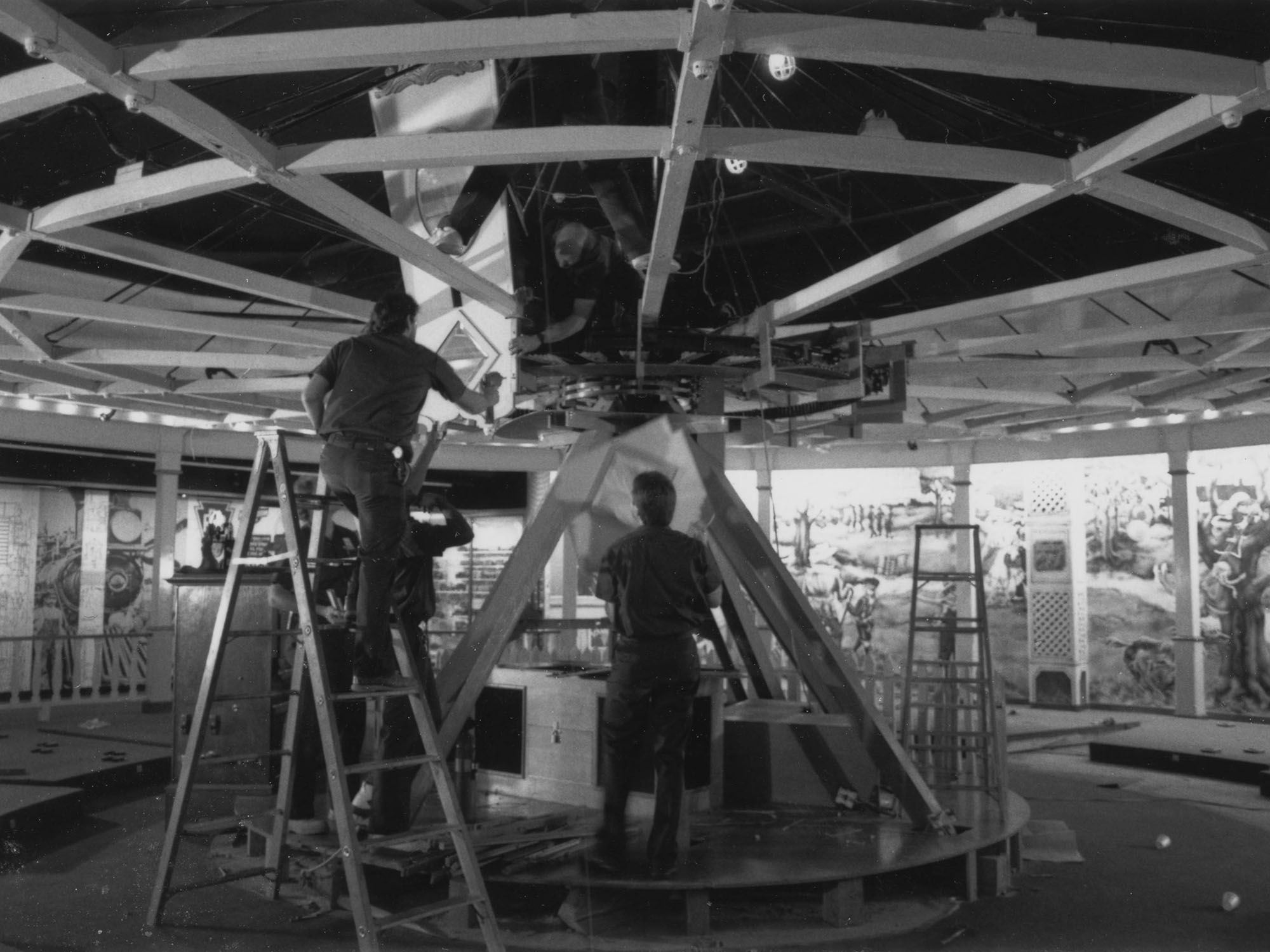 Archive photo of Carousel installation.