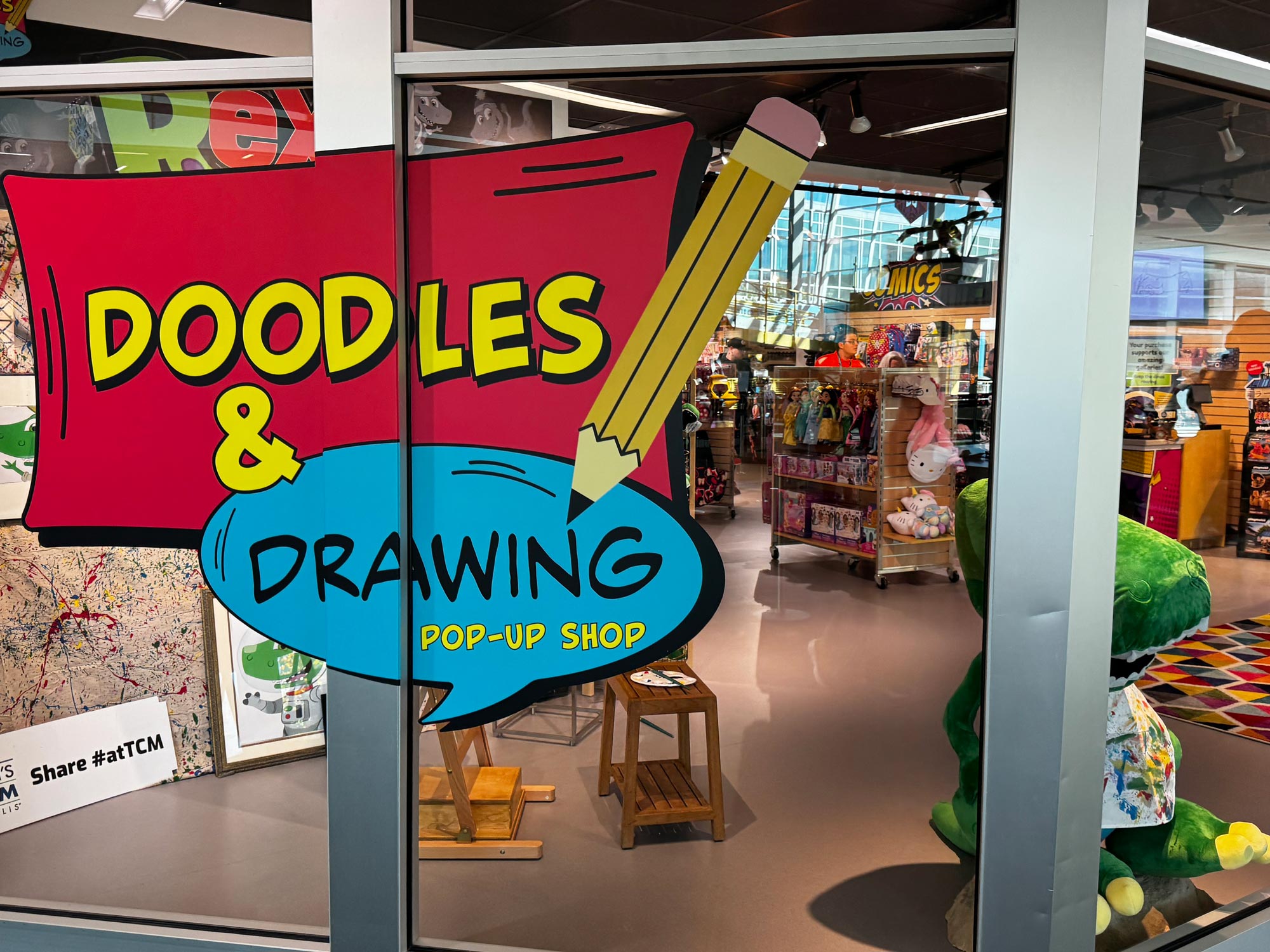 Doodles and Drawing Pop-Up Shop in The Museum Store.