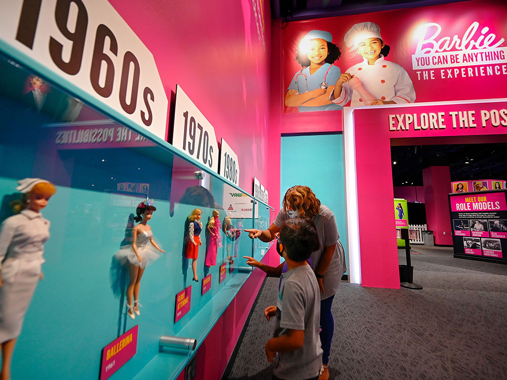 Entrance to Barbie You Can Be Anything The Experience at The Children's Museum of Indianapolis