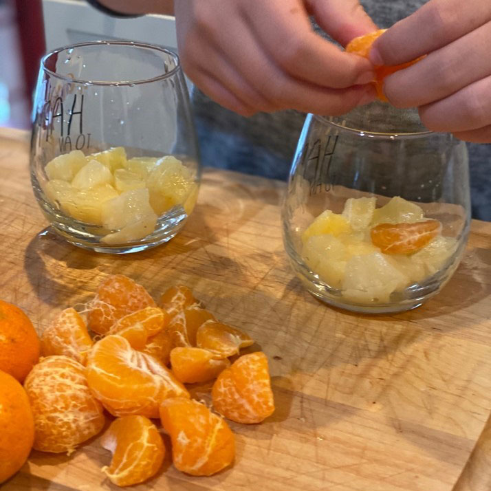 Candy Corn Fruit Cup from The Children's Museum Guild's witches