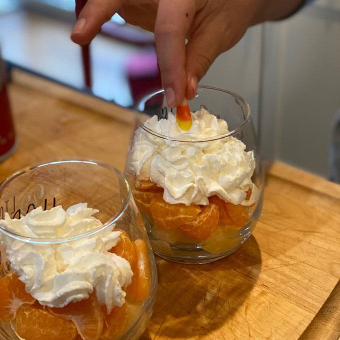 Candy Corn Fruit Cup from The Children's Museum Guild's witches