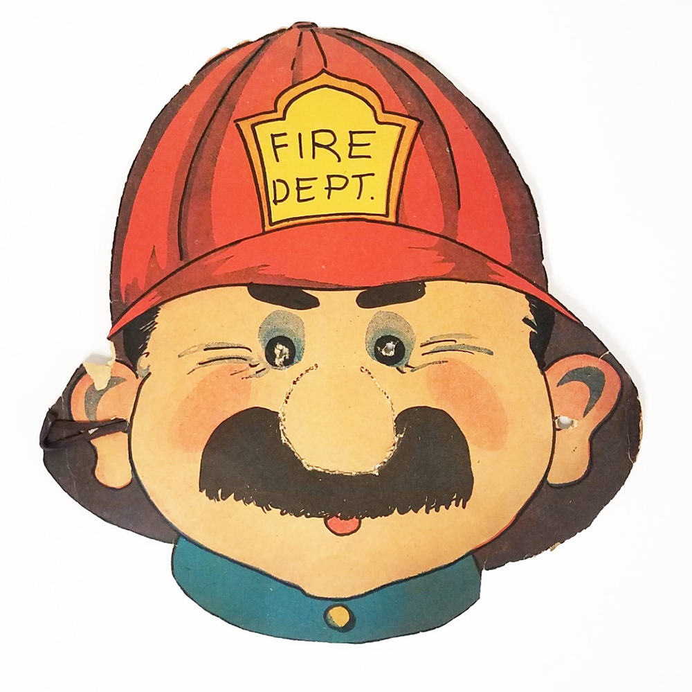 Fireman Halloween mask from The Children's Museum collection