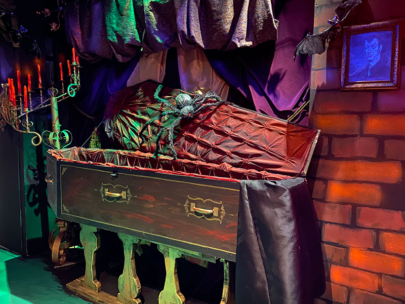 Count's Crypt room in the Hotel of Spells at The Children's Museum of Indianapolis