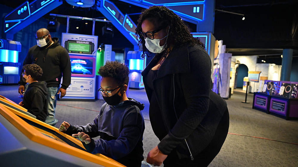 Find and destroy Black Manta's secret base in DC SUPERHEROES: Discover Your Superpowers at The Children's Museum of Indianapolis
