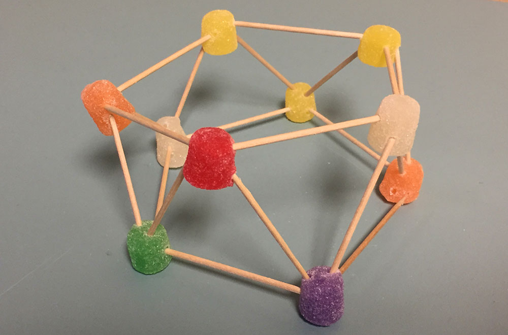 Be a structural engineer and build a structure out of gumdrops and toothpicks in the Gumdrop Challenge with The Children's Museum of Indianapolis