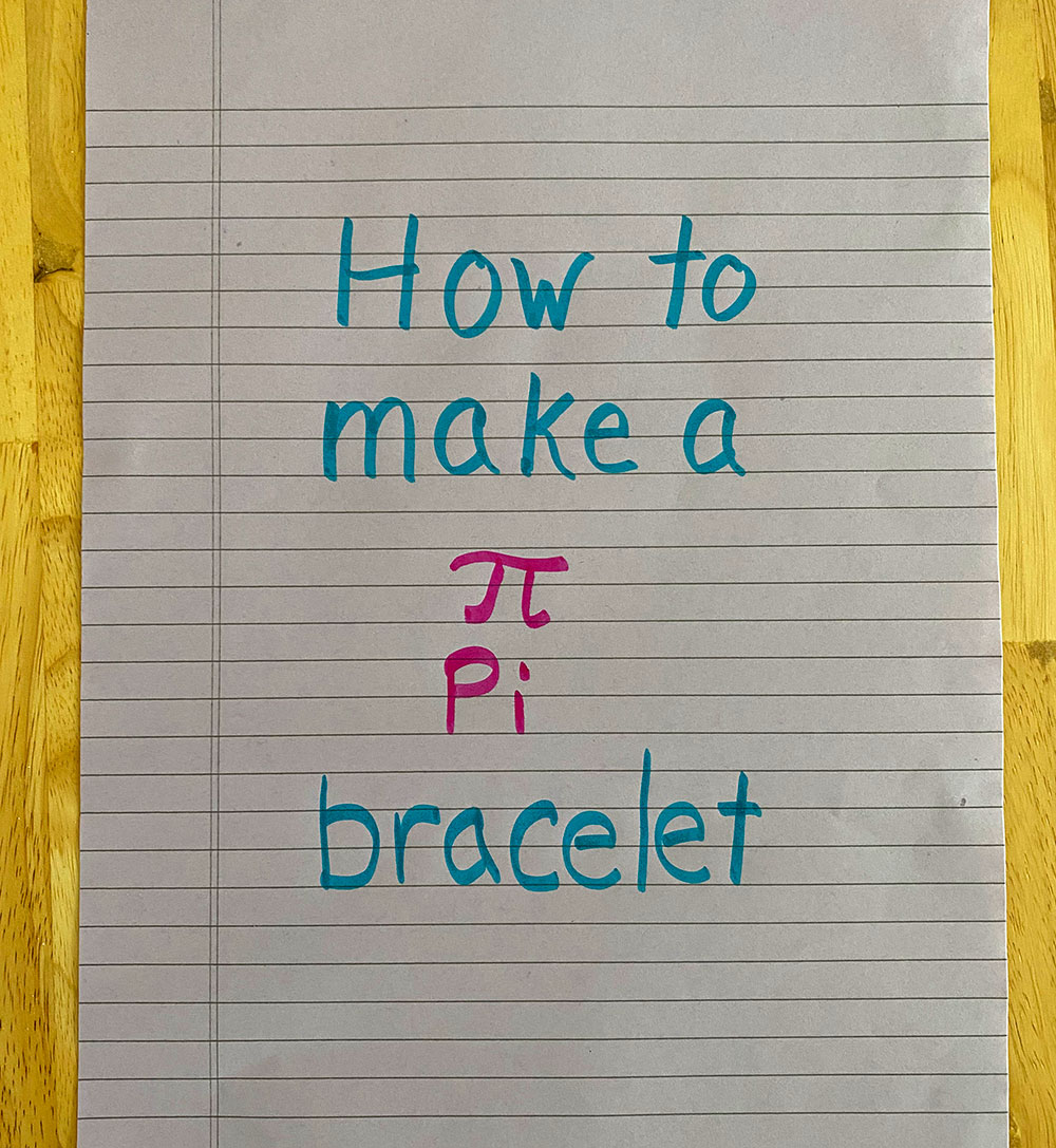 How to make a pi bead bracelet from The Children's Museum of Indianapolis