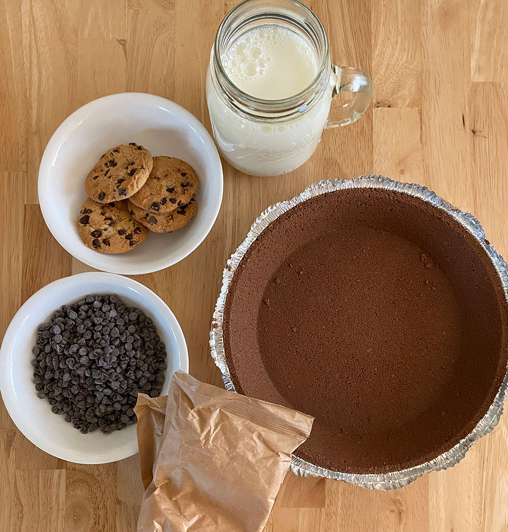 Ingredients for a Pi Day pudding pie from The Children's Museum of Indianapolis
