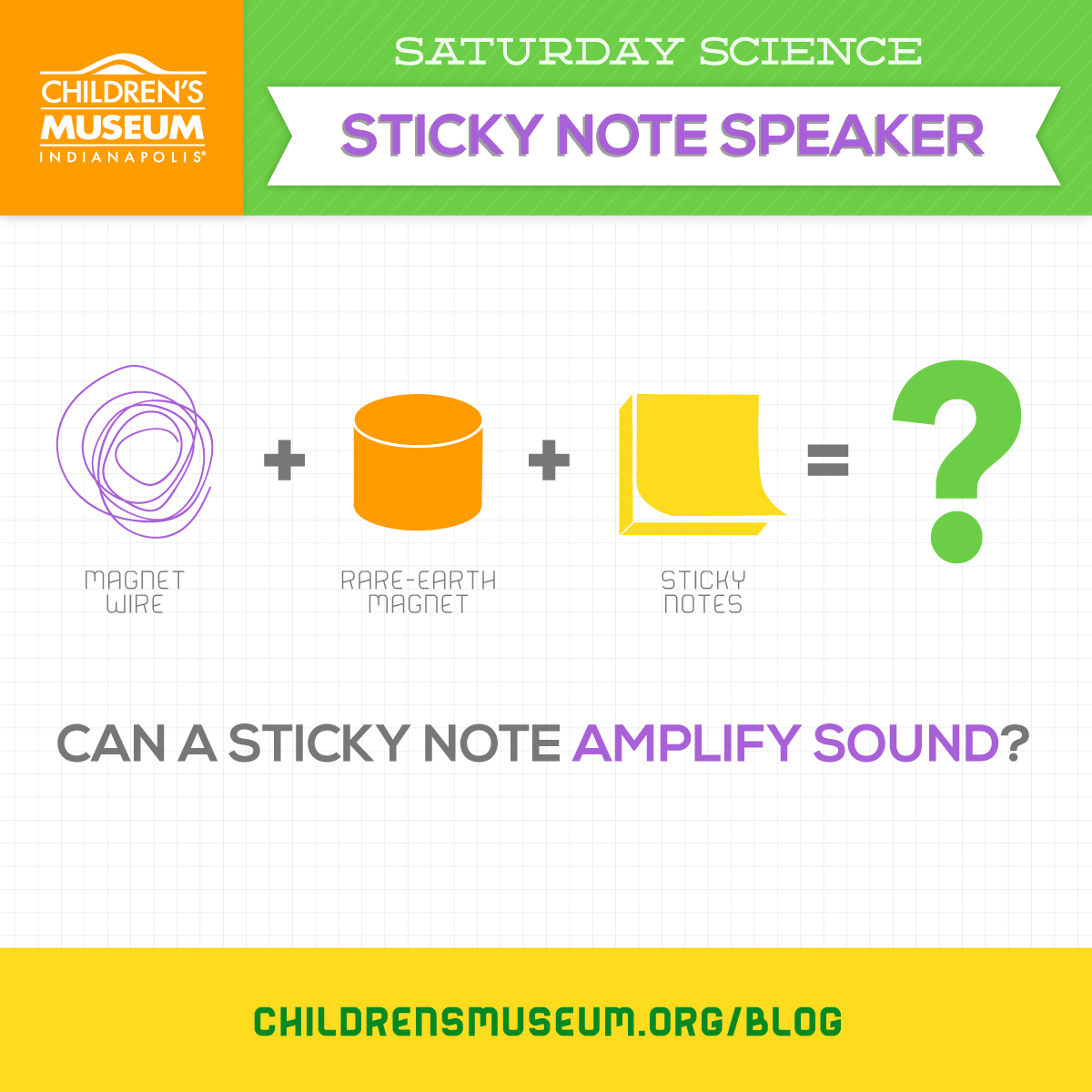 Saturday Science: Sticky Note Speaker
