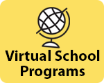 Graphic button for virtual school programs