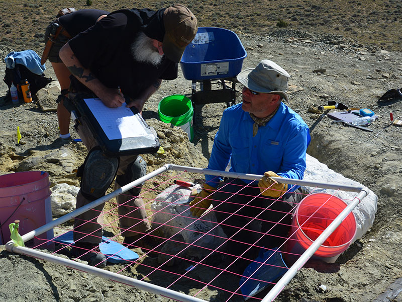 Mapping at the Mission Jurassic dig site