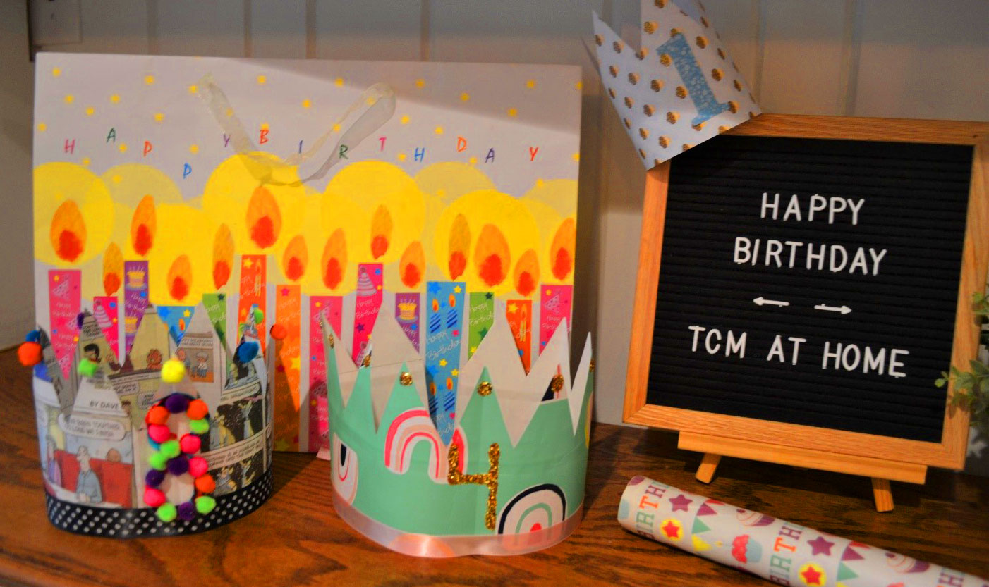 DIY birthday crown idea from Events and Rentals for Museum at Home with The Children's Museum of Indianapolis