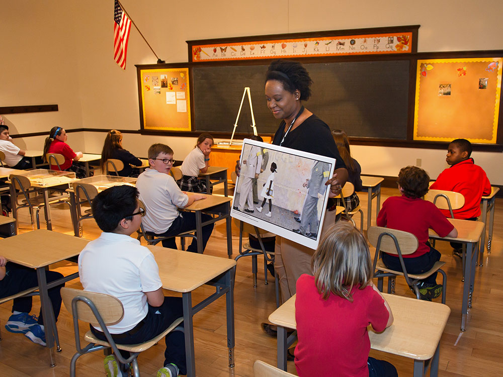 Ruby Bridges classroom in The Power of Children at The Children's Museum of Indianapolis
