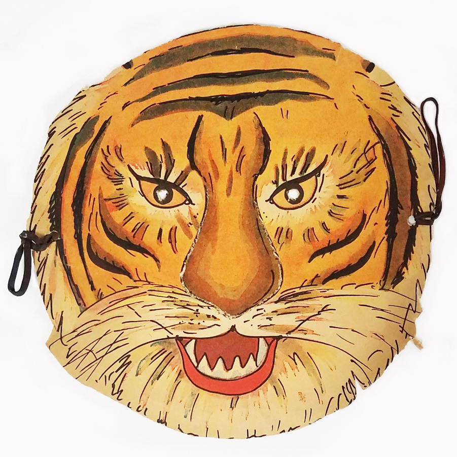 Tiger paper Halloween mask