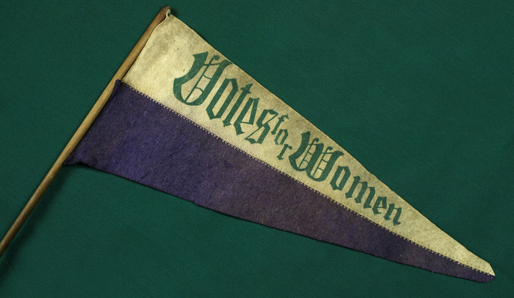 Women's suffrage Vote for Women pennant part of The Children's Museum of Indianapolis collection