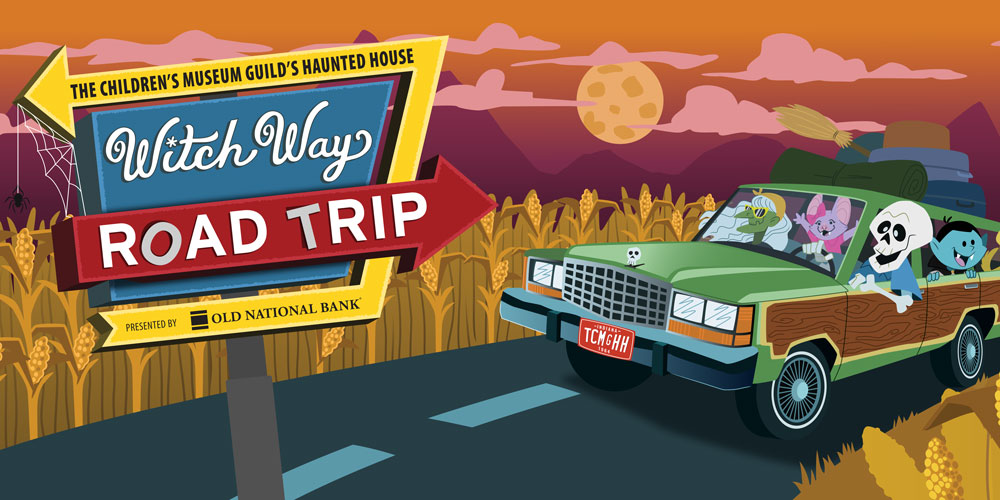 Witch Way Road Trip Haunted House logo.