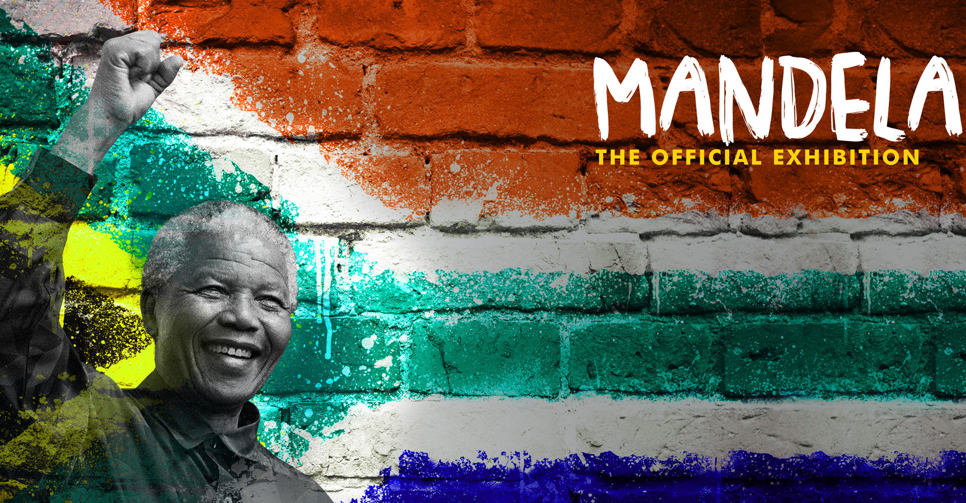 Mandela: The Official Exhibition logo.