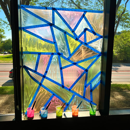 DIY Faux Stained Glass Window Tutorial 