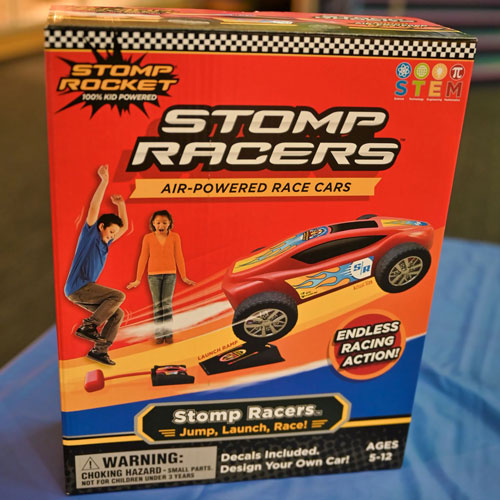 Stomp Racer air-powered race car available at The Children's Museum Store.
