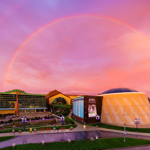 Rainbow over The Children's Museum of Indianapolis