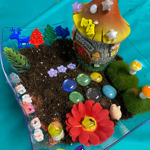 Fairy garden example.