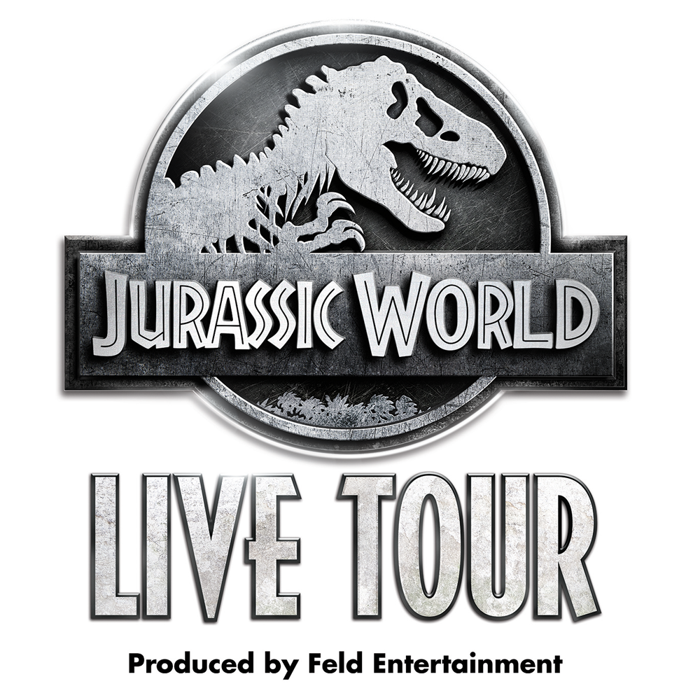 Jurassic World Tour black and white logo