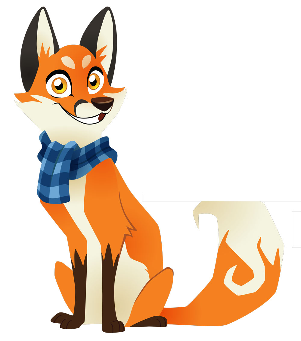 Ember the red fox.