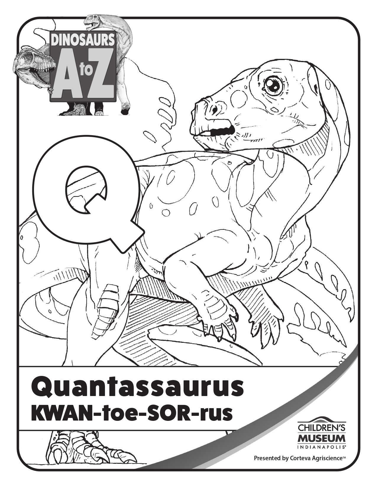 Quantassaurus Classroom Resources | The Children's Museum of Indianapolis