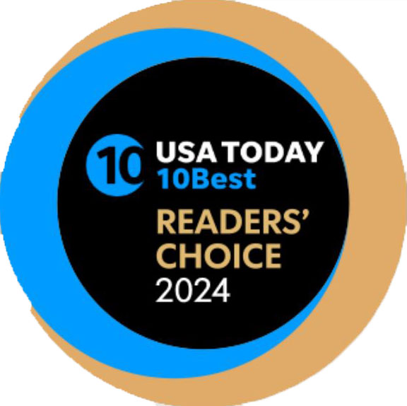 USA Today 10Best Readers' Choice logo.