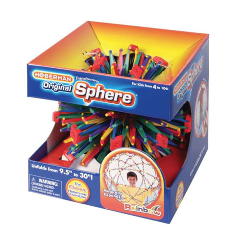 Rainbow Hoberman Sphere