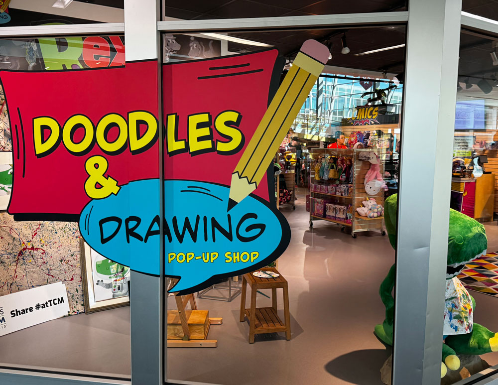 Doodles and Drawing Pop-Up Shop in The Museum Store.