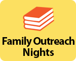 Graphic button for family outreach nights